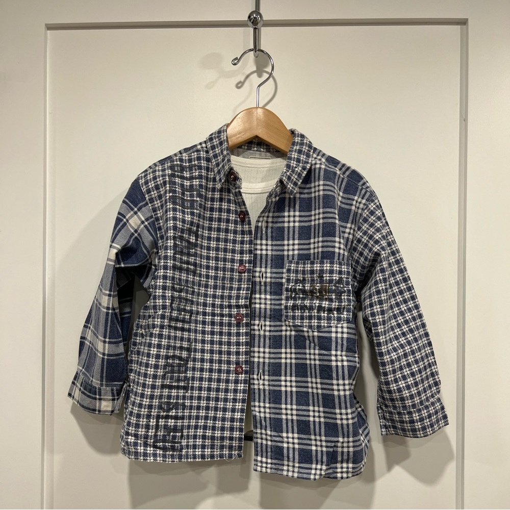 Mini Man, flannel shirt